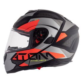 Casque Modulable MT Helmets Atom SV W17 A5 Noir Gris Rouge Mat