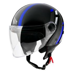 MT HELMET BLADE 2SV AURA – GLOSS BLACK ORANGE - Arihant Helmets