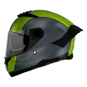 Full Face Helmet MT Helmets Thunder 4 SV Threads D3 Gray Green Matt