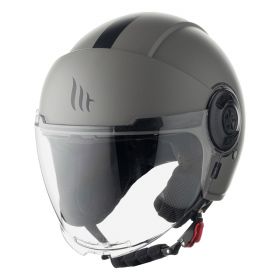 Casco Jet MT Helmets Viale SV S Solid A12 Grigio Opaco