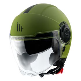 Casco Jet MT Helmets Viale SV S Solid A6 Verde Opaco