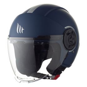 Casco Jet MT Helmets Viale SV S Solid A7 Blu Opaco