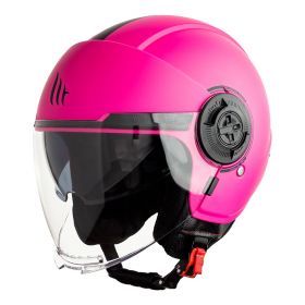 Casco Jet MT Helmets Viale SV S Solid A8 Rosa Opaco