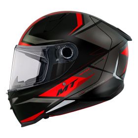Full Face Helmet MT Helmets Revenge 2 S Hatax B5 Black White Red Matt