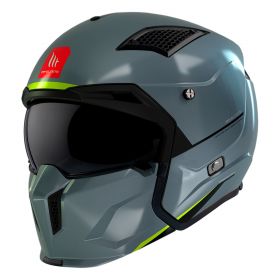 Casco Modulare MT Helmets Streetfighter SV S Solid A22 Grigio Lucido