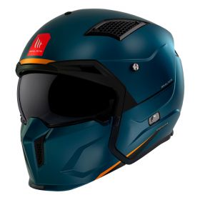 Modular Helmet MT Helmets Streetfighter SV S Solid A7 Blue Matt
