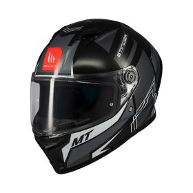 MT HELMETS STINGER 2 TRON B12 Glossy Black Full Face Helmet