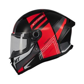 MT HELMETS STINGER 2 TRON B15 Full Face Helmet Glossy Black/Grey