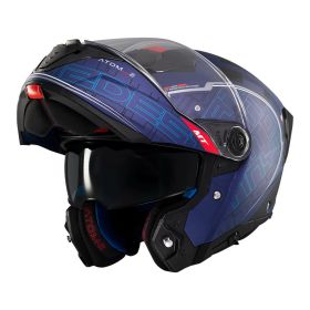 MT HELMETS ATOM 2 SV DESTINY C7 Matt Lila/Schwarz Modularhelm