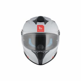 MT HELMETS TARGO S SOLID A12 Glänzendes Grau Vollvisierhelm