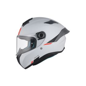 MT HELMETS TARGO S SOLID A12 Glänzendes Grau Vollvisierhelm