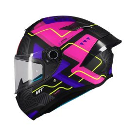 MT HELMETS TARGO S BRIK C8 Integrierter Helm Matt Weiß/Schwarz/Rosa