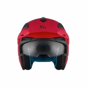 Casco Jet MT HELMETS TR902SVB DISTRICT SV S SOLID A5 rosso/grigio opaco