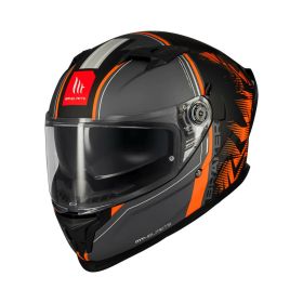 MT HELMETS BRAKER SV CHARM B4 Full Face Helmet Matte Grey/Orange