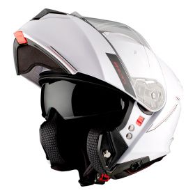 Modular Helmet MT Helmets Genesis SV Solid A0 White Gloss