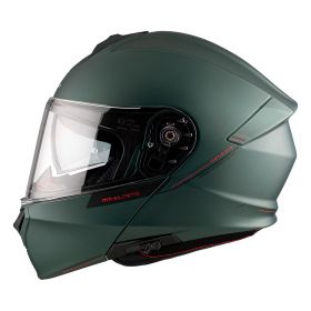Casque Modulable MT Helmets Genesis SV Solid A6 Vert Mat