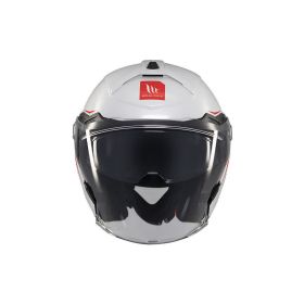 Casco Jet MT HELMETS COSMO SV SOLID A0 lucido bianco