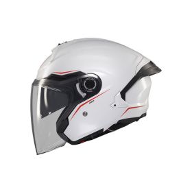 Casco Jet MT HELMETS COSMO SV SOLID A0 lucido bianco