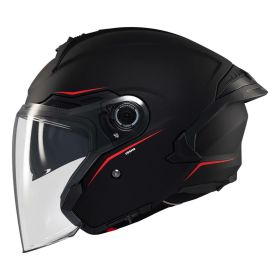 MT HELMETS COSMO SV SOLID A1 Matte Black Jet Helmet