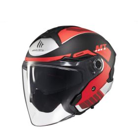 MT HELMETS COSMO SV CRUISER B5 Matte Grey/Red Jet Helmet