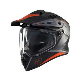 MT HELMETS TRACK SV ARIES C4 Vollvisierhelm Matt Orange/Blau