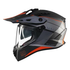 MT HELMETS TRACK SV ARIES C4 Vollvisierhelm Matt Orange/Blau