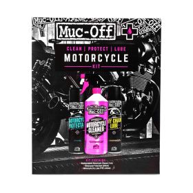 MUC-OFF KIT PULIZIA MOTO MULTIPACK DETERGENTE PROTETTIVO E LUBRIFICANTE CATENA