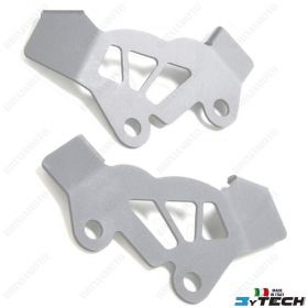 COUPLE SILVER FRONT BRAKE CALIPERS GUARDS