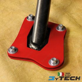 MYTECH ALUMINIUM SIDE STAND PLATE RED BMW 1200 R GS (K25) 04/12