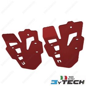 COUPLE OF CYLINDER PROTECTIONS ALUMINIUM RED MYTECH BMW 1200 R GS ADV K51 14/16