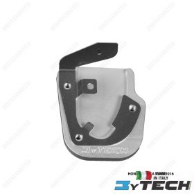 SIDE STAND PLATE ALUMINIUM SILVER MYTECH
