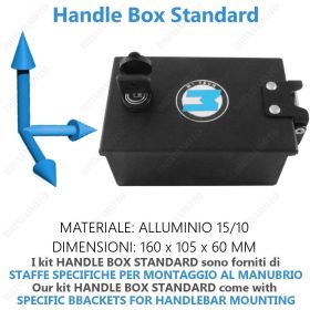 HANDLE BOX STANDARD BLACK HANDLEBAR WITH KEY BMW 800 F GS (K72) 08/16