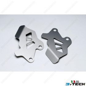 COUPLE SILVER FRONT BRAKE CALIPERS GUARD
