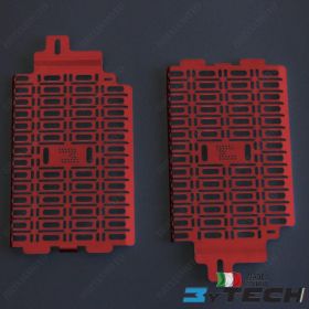 COUPLE OF RADIATOR GUARDS STEEL RED MYTECH