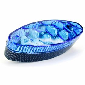 Fanale NAG Posteriore TNT LED Blu vetro senza lampadine supporto in carbonio