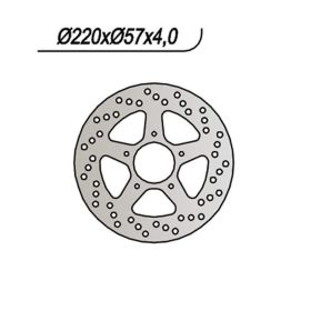 NG Hinterradbremsscheibe rechte Seite 5 Löcher von 6,25 mm