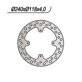 NG front brake disc left side 4 holes 6.25mm for HONDA