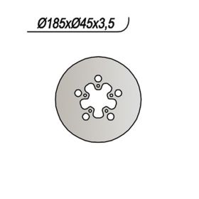 NG Hinterradbremsscheibe rechte Seite 5 Löcher 6,25 mm für MONTESA HONDA