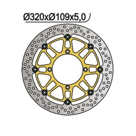 NG front brake disc left side 4 holes 9.25mm for KAWASAKI