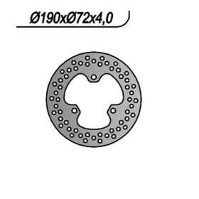 NG Hinterradbremscheibe 3 Löcher 10,25 mm für HONDA