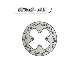 Disque de frein avant NG côté droit/gauche 4 trous de 8,25 mm pour BOMBARDIER-CAN AM