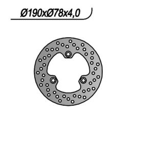 NG rear brake disc right side 3 holes 10.25mm for SUZUKI