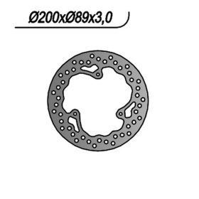 NG front brake disc left side 3 holes of 6.25mm