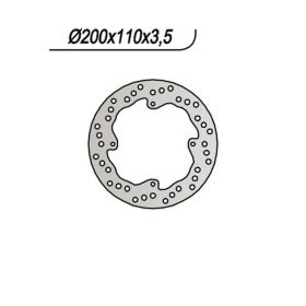 NG rear brake disc right side 4 holes of 6.25mm for KTM