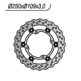 Disco freno anteriore NG lato sinistro 4 fori da 9,25mm per KAWASAKI