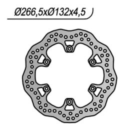 NG rear brake disc left side 6 holes 8.25mm for YAMAHA