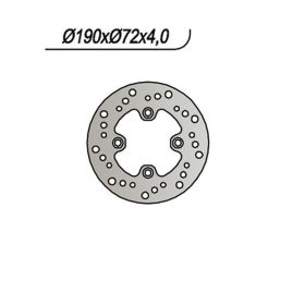 Disque de frein avant gauche NG 4 trous 10,25 mm pour HONDA