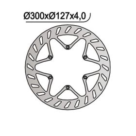 NG front brake disc left side 6 holes of 6.25mm for KTM