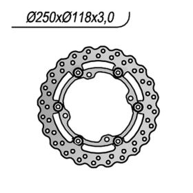 NG Front Brake Disc Left Side 4 Holes 9.25mm for SUZUKI