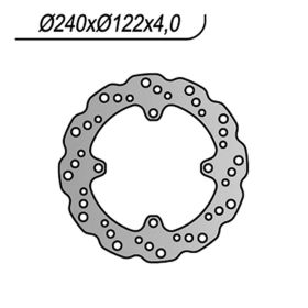 NG rear brake disc right side 4 holes 10.25mm for SUZUKI